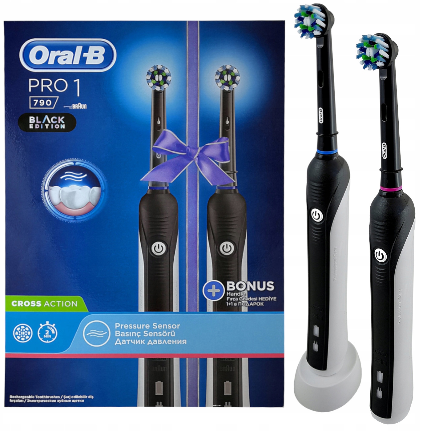 Elektrické zubné kefky Oral-B DuoPack Pro 790 Black Edition